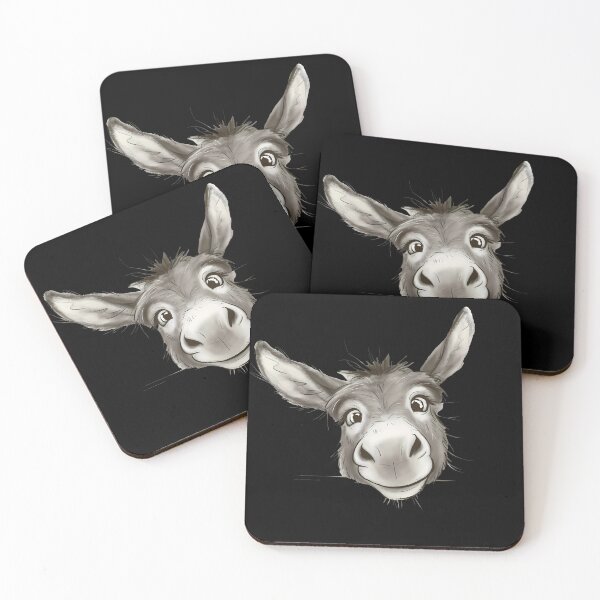 Item preview, Cute Smiling Donkey Face Artistic  designed and sold by sky11PP.