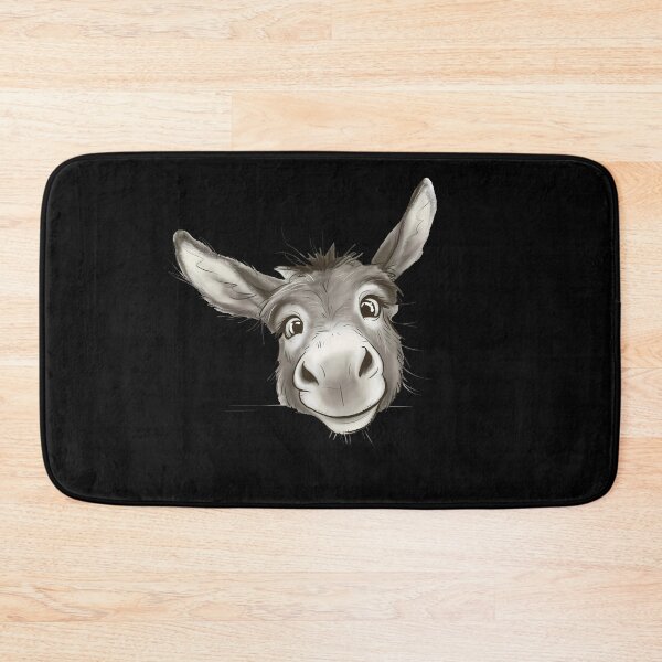 Item preview, Cute Smiling Donkey Face Artistic  designed and sold by sky11PP.