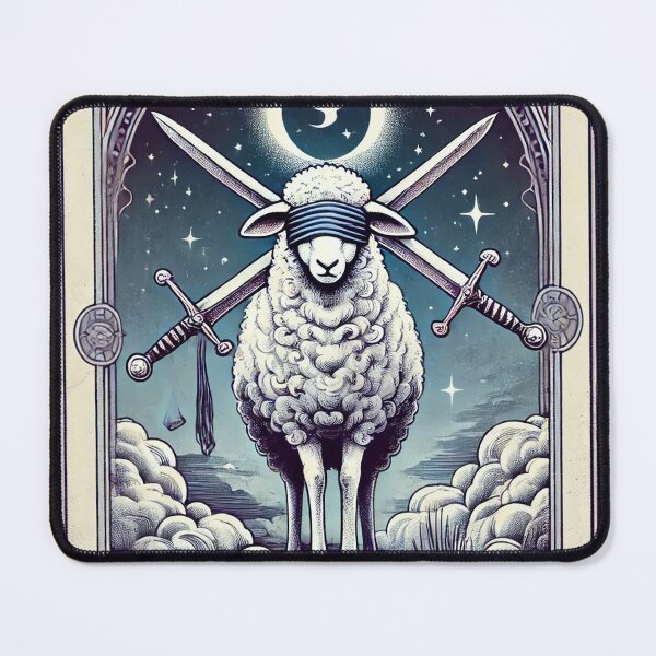 Item preview, Sheepism Tarot – Two of Swords designed and sold by Thpoar.