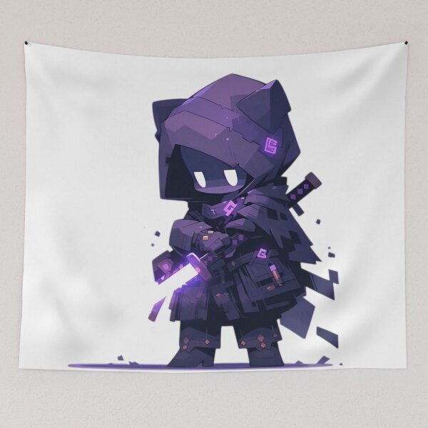 Item preview, Cyber Shadow Ninja – Chibi Dark Fantasy Samurai designed and sold by Dyan4.