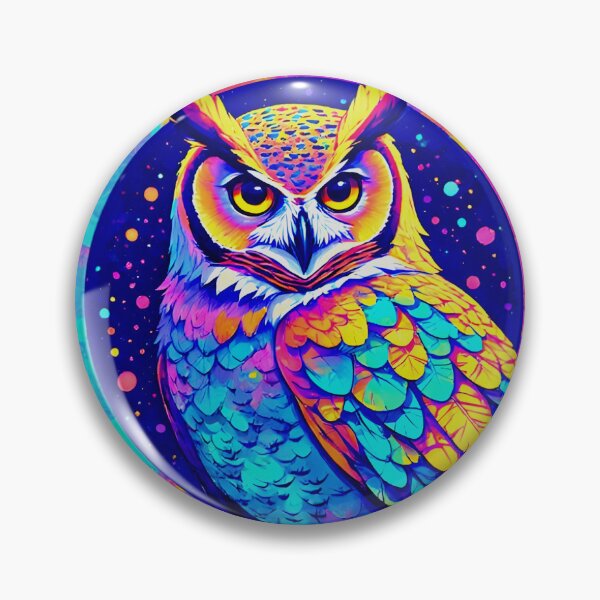 Item preview, Colorful Owl Art – Modern Wildlife designed and sold by Neer arts.