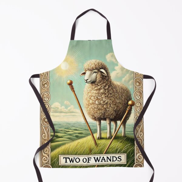 Item preview, Sheepism Tarot – Two of Wands designed and sold by Thpoar.
