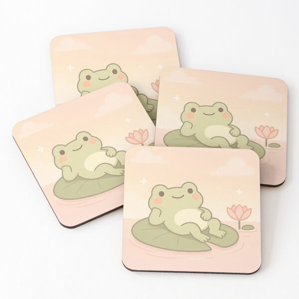 Item preview, 085 - Cute Frog on Lilypad designed and sold by GoLayout.