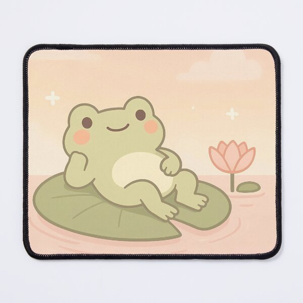 Item preview, 085 - Cute Frog on Lilypad designed and sold by GoLayout.