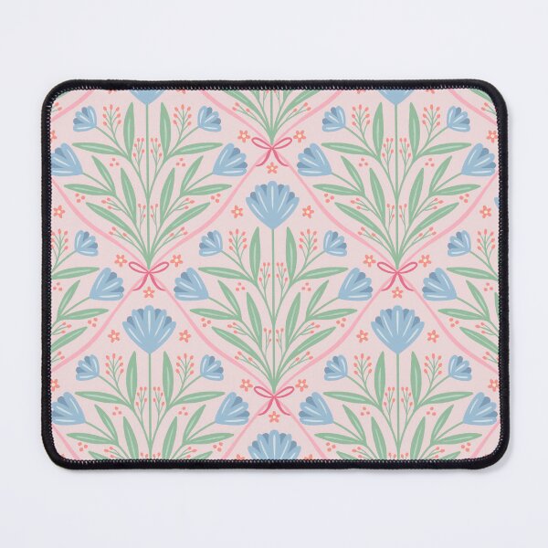 Item preview, Vintage romantic floral trellis | Coquette roses on pastel pink designed and sold by Illustrated by Nat.
