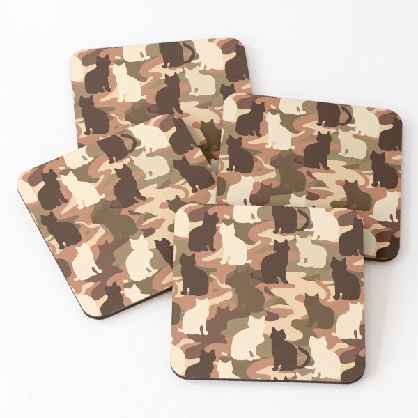Item preview, Minimalistic Military Cat Camo Print  - Mothers Day Gift For Mom designed and sold by RoyalStarsPatts.