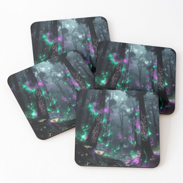 Item preview, Enchanted Dark Forest with Neon Magic designed and sold by Jagruti_Artzone.