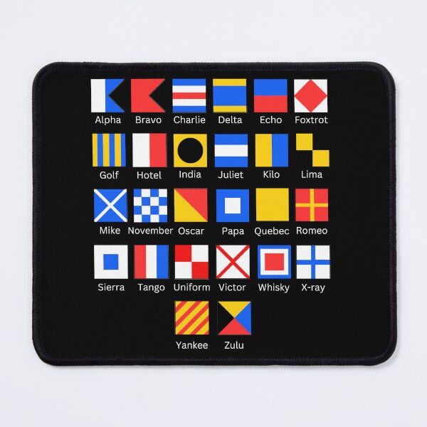 Item preview, Naval Flag Code with Words designed and sold by TideThreadsUK.