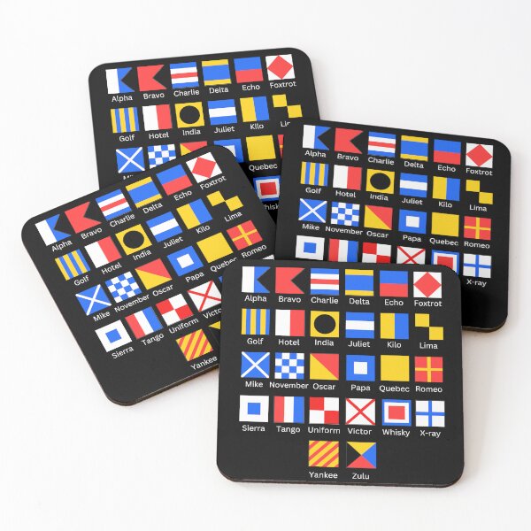 Item preview, Naval Flag Code with Words designed and sold by TideThreadsUK.