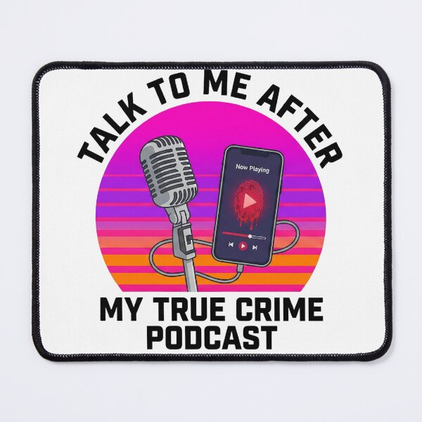 Item preview, Talk To Me After My True Crime Podcast Funny Gift Retro Sunset designed and sold by LoliDesignShop.