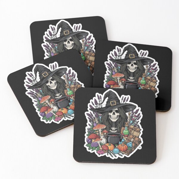 Item preview, Mystical Witch Skull Cauldron and Autumn Harvest Magic designed and sold by Bone & Blade.
