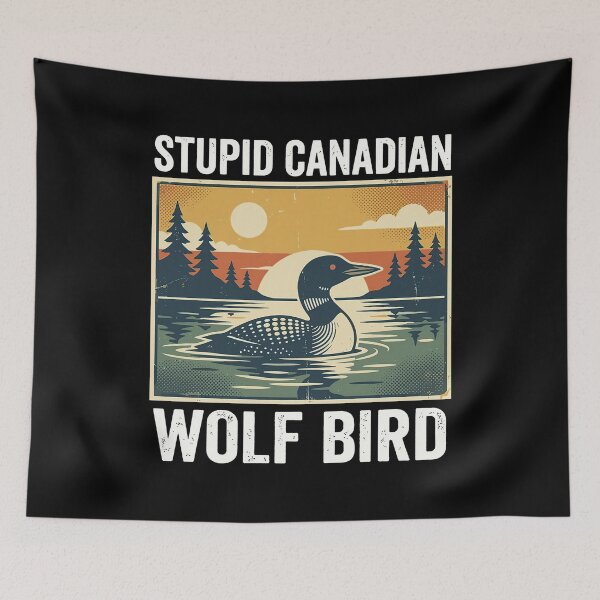 Item preview, Heated Rivalry Stupid Canadian Wolf Bird Ice Hockey Couple Romance designed and sold by MichaelBurnLove.