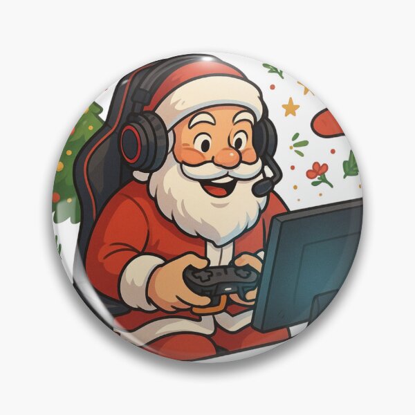 Item preview, Santa gamer designed and sold by Noexcusesstore.