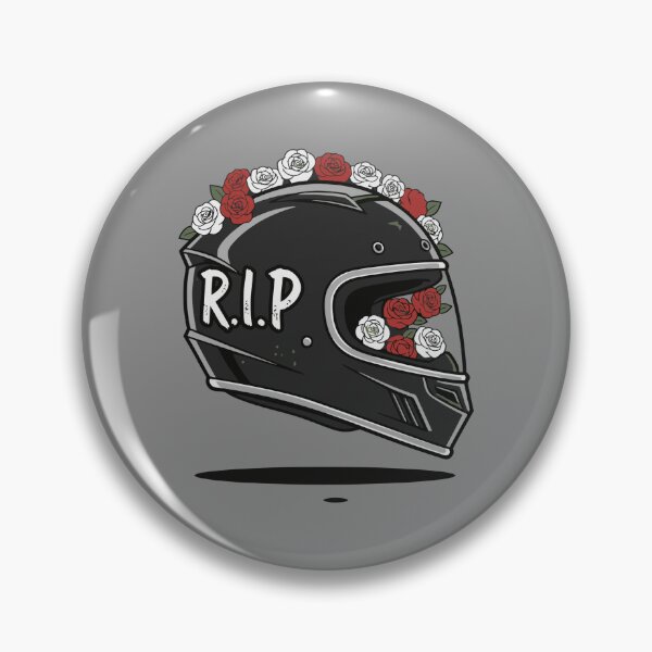 Item preview, R.I.P biker helmet designed and sold by Barlystudios.
