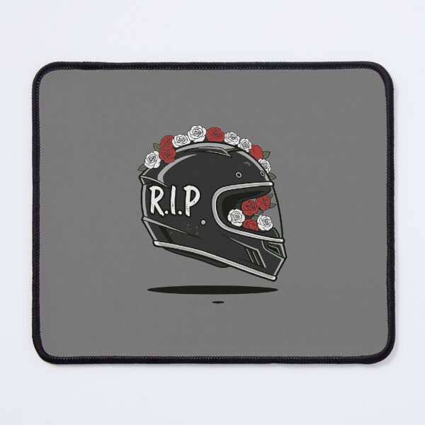 Item preview, R.I.P biker helmet designed and sold by Barlystudios.