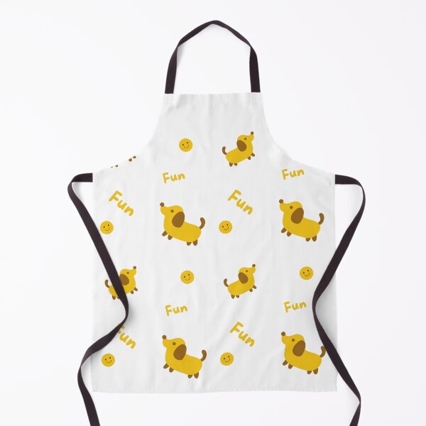 Item preview, Cute Fun Yellow Dog Pattern designed and sold by Porpor Artwork.