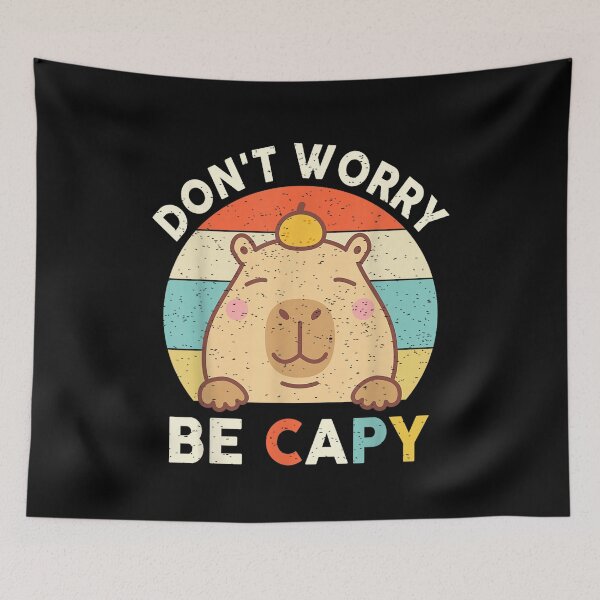 Item preview, Capybara Shirt Kids Toddler Boys Girls Don’t Worry Be Capy Art for Men Women Kids , Capybara Gift Lover  designed and sold by DZIRI NAJAT.