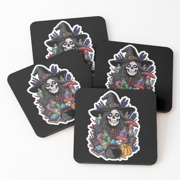 Item preview, Mystical Witch Skull Cauldron and Autumn Harvest Magic designed and sold by Bone & Blade.