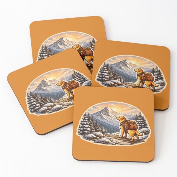 Item preview, Winter Hiking Labrador – Snowy Mountain Adventure Sticker designed and sold by PawPrintCustom.