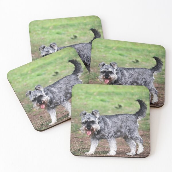 Item preview, Miniature Schnauzer Dog Portrait – Cute Schnauzer Photography Print for Dog Lovers designed and sold by leonwoods.