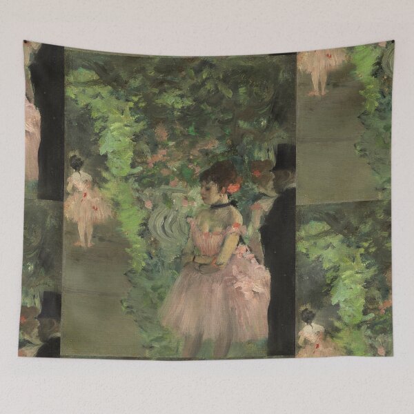 Item preview, Dancers Backstage by Edgar Degas: Impressionist Ballet Fine Art Poster designed and sold by artofuniverse.