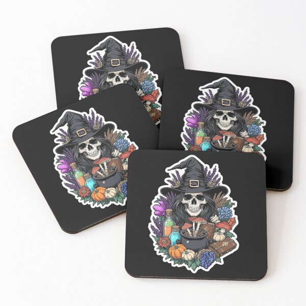 Item preview, Mystical Witch Skull Cauldron and Autumn Harvest Magic designed and sold by Bone & Blade.