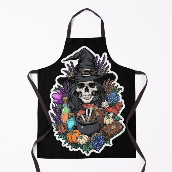 Item preview, Mystical Witch Skull Cauldron and Autumn Harvest Magic designed and sold by Bone & Blade.