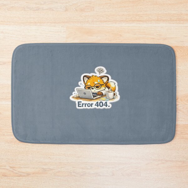 Item preview, Cute Fox Error 404 Programmer Meme designed and sold by Still Breathing Studio.