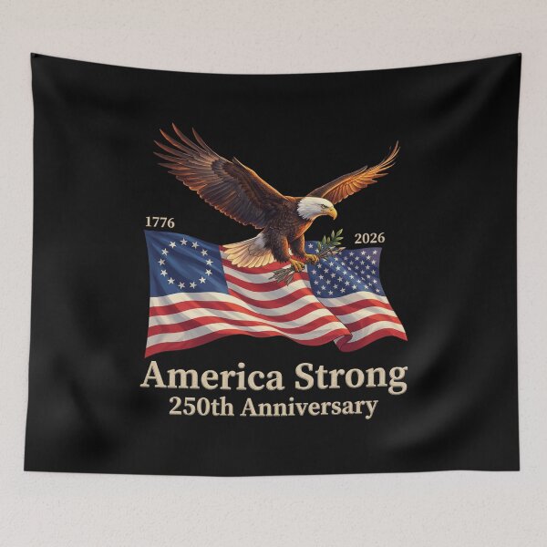 Item preview, Soaring Eagle 1776-2026 Flag Glory designed and sold by JaaCreativeShop.