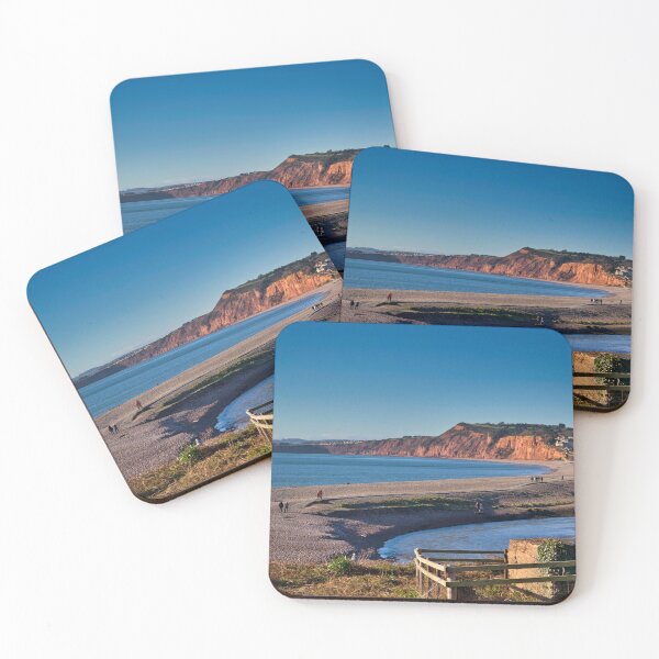 Item preview, Budleigh Salterton Seafront, Devon – Scenic Jurassic Coast Coastal Photography Print designed and sold by leonwoods.