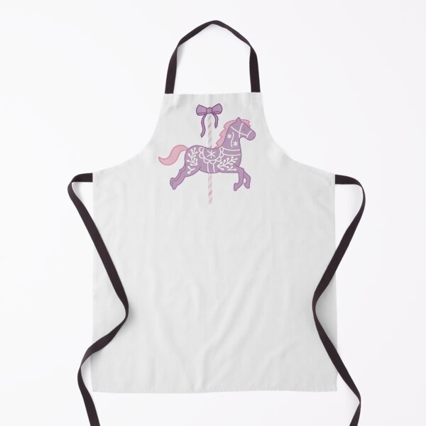 Item preview, Cute Purple and Pink Pastel Colourful Carousel Horse with Bow designed and sold by winterpumpkin.