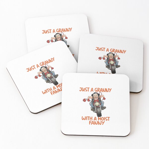 Item preview, "Just a Granny With a Moist Fanny" Funny Motorcycle Graphic designed and sold by Evaevonechi.