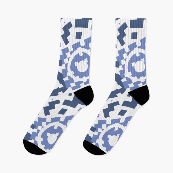 Item preview, The geomantic pattern is blue designed and sold by Luchi07.
