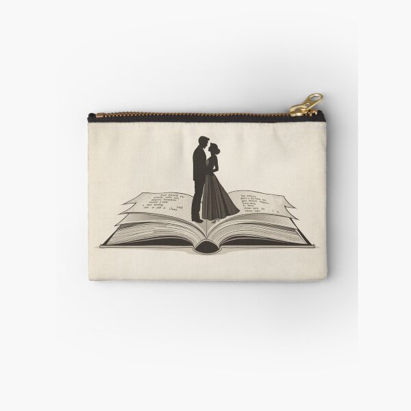 Item preview, We Fell in Love Between Worn Pages – Book Illustration designed and sold by YvkafromPoland.