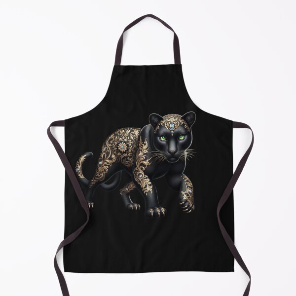 Item preview, Black Panther Gold Jewelry, Ornate Animal, Gothic Luxury designed and sold by Siarverse.