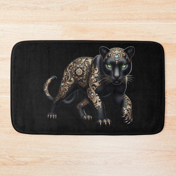 Item preview, Black Panther Gold Jewelry, Ornate Animal, Gothic Luxury designed and sold by Siarverse.