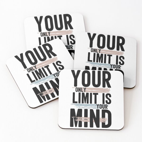 Item preview, Your Only Limit Is Your Mind – Minimal Motivational Typography designed and sold by Still_Mind.