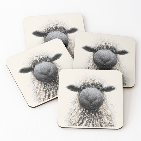 Item preview, Gorgeous Blacknose Valais Sheep ' She’s a Beauty ’ BY SHiRLeY MacARTHuR designed and sold by Shirley MacArthur Art.