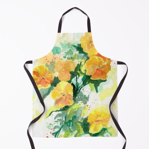 Item preview, Orange Flowers Abstract Painting designed and sold by ArtByKiraQuinn.