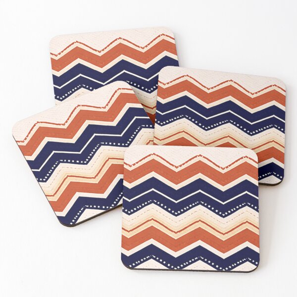 Item preview, Modern Hand-Painted Style Zigzag Pattern for Textiles designed and sold by annenambiro.