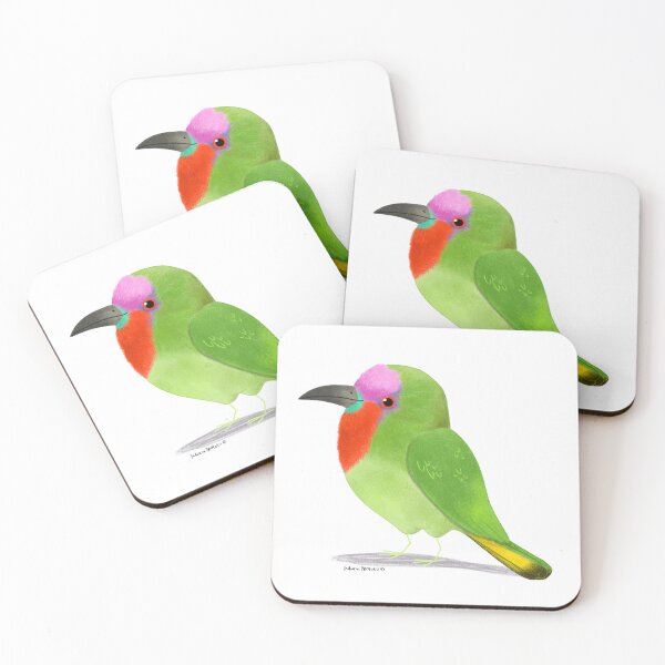 Item preview, Red Bearded Bee Eater designed and sold by julianamotzko.