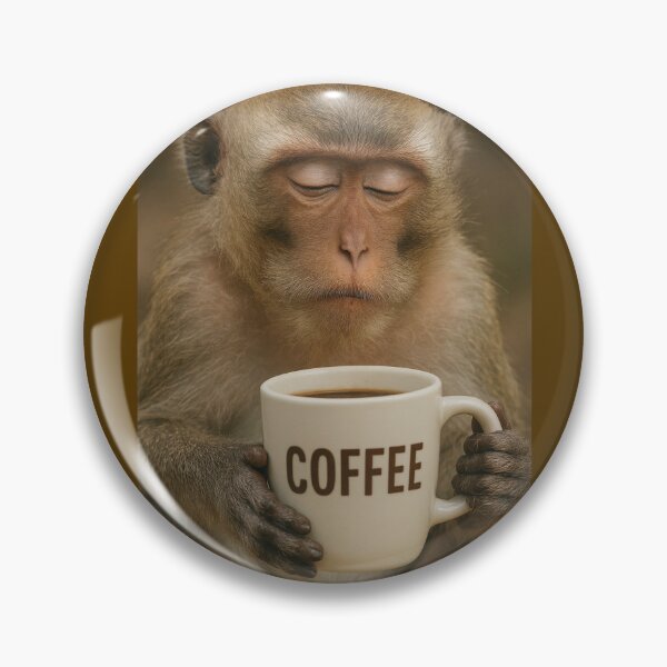 Item preview, Coffee Loving Monkey  designed and sold by Halifaxartguy.
