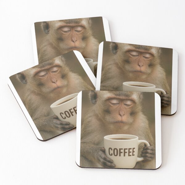 Item preview, Coffee Loving Monkey  designed and sold by Halifaxartguy.
