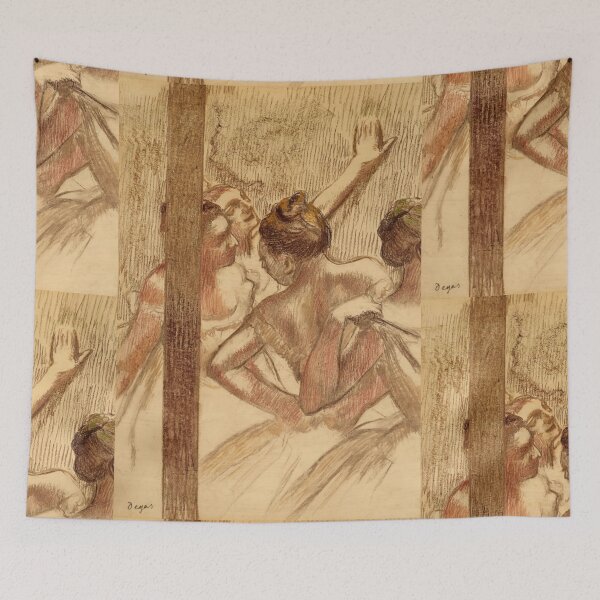 Item preview, Danseuses Au Foyer by Edgar Degas: Impressionist Ballet Fine Art Poster designed and sold by artofuniverse.