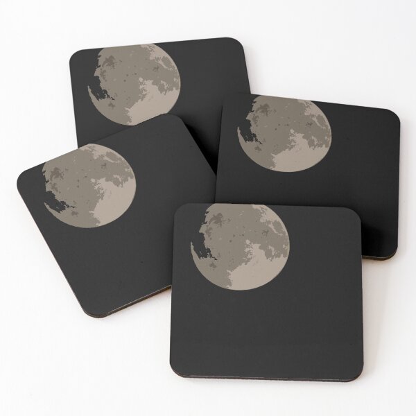 Item preview, Stylized Moon Illoustration on Black Background designed and sold by Makaronia.