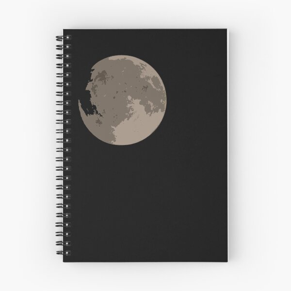 Item preview, Stylized Moon Illoustration on Black Background designed and sold by Makaronia.