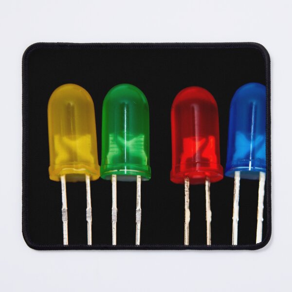 Item preview, Close up of colorful LED diode, isolated on black background. designed and sold by IgorKovalenko.