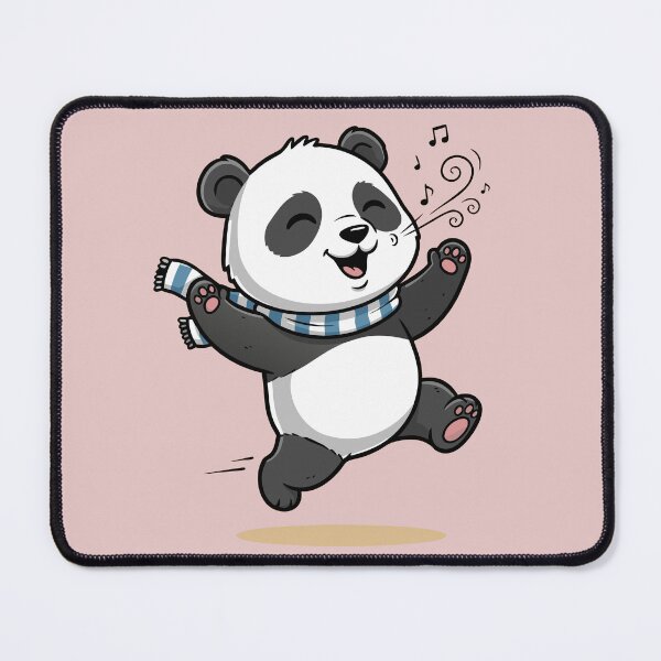 Item preview, Cute Dancing Panda Illustration – Happy Cartoon Animal Art designed and sold by Royalsticker.