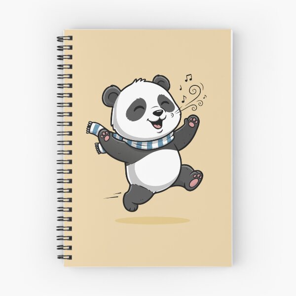 Item preview, Cute Dancing Panda Illustration – Happy Cartoon Animal Art designed and sold by Royalsticker.
