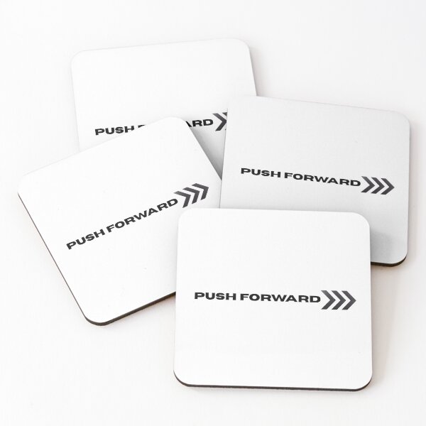 Item preview, Push Forward – Never Give Up Motivation Quote designed and sold by IronMindStudio.